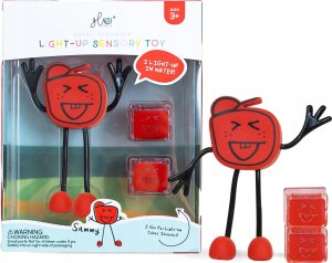 Duronic Glo Pals, Postać do kąpieli Sammy - zestaw z dwiema kostkami sensorycznymi świecącymi w wodzie 6