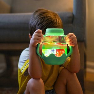 Renesans Glo Pals, Słoik sensoryczny do napełnienia wodą, kolor zielony 2
