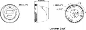 Kamera IP HiLook IP Camera | IPC-T280HA-LU | Dome | 8 MP | 2.8mm | IP67 | H.265+ 4