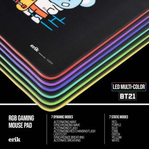 Harry Potter BT21 - Mata gamingowa / na biurko XXL z podświetleniem LED (90 x 40 cm) 3