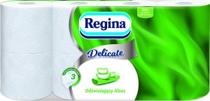 Regina Regina Aloe Vera – Papier toaletowy celuloza, 3-warstwowy - Biały 2