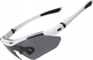 RockBros Okulary rowerowe fotochromowe z filtrem UV 400 białe 2