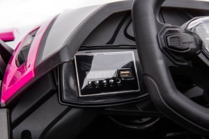 Lean Cars Samochód Na Akumulator Lamborghini GT HL528 Rózowy 10