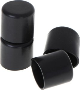 Nakładki na nogi krzeseł mebli 22mm czarne 3