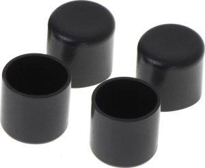 Nakładki na nogi krzeseł mebli 22mm czarne 4