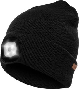 Trizand Czapka zimowa z latarką- czarna Trizand 22663 2