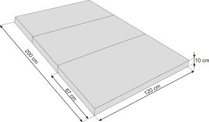 Hobbygarden MATERAC SKťADANY ALEX - XXXL - GRAFITOWY 2