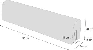 Hobbygarden Ochraniacz na łóżeczko 50 cm Beżowy 6