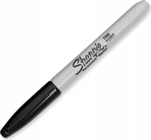 Sharpie Marker okrągła końcówka cienka 12 sztuk czarny blister 6