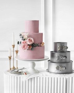 Patisse Patisse - Zestaw 3 wysokich form tortowych SILVER-TOP 2