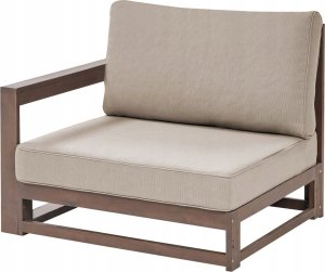 Beliani Sofa dwuosobowa 2-osobowa Certyfikowane drewno akacjowe Ciemne drewno TIMOR 4