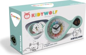TFA Kidywolf analog & digital Alarm Clock turquoise 4