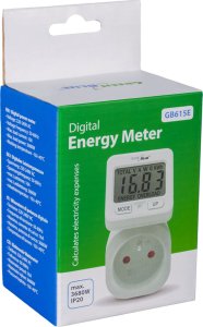 GreenBlue Miernik energii , watomierz, 16A, max. 3680W, podtrz.pamięci, GB615 E 7
