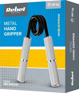 Rebel Ściskacz do ćwiczenia rąk, metalowy 90kg, REBEL ACTIVE 6