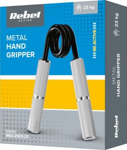 Rebel Ściskacz do ćwiczenia rąk, metalowy 23kg, REBEL ACTIVE 6