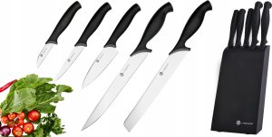 Excellent Houseware Zestaw komplet 5 noży Fiskars 1073023 czarny 21