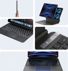 Usams USAMS Etui ochronne z klawiaturą iPad Pro 11" czarny/black Miaoke Series IPP109MG01 (US-BH875) 14