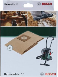 Odkurzacz przemysłowy Bosch Bags for UniversalVac 15 (5 pcs.) 2609256F32 2