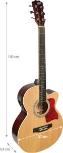 V-Tone EAG SET NT gitara elektroakustyczna + wzmacniacz gitarowy zestaw 3