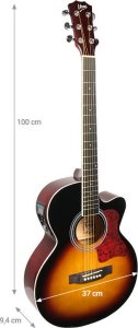 V-Tone V-TONE EAG SET SB gitara elektroakustyczna + wzmacniacz gitarowy zestaw SUNBURST 2