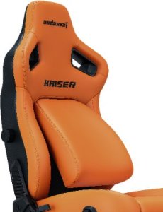 Fotel Anda Seat Fotel gamingowy Kaiser 4 XL Anda Seat skórzany pomarańczowy 5