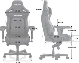 Fotel Anda Seat Fotel gamingowy Kaiser 4 XL skórzany biały 16