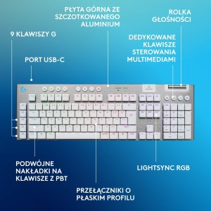 Klawiatura Logitech G915 X Lightspeed GL Tactile (920-012690) 6