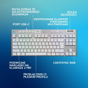 Klawiatura Logitech G915 X Lightspeed TKL GL Tactile (920-012737) 6