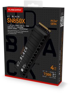 Dysk SSD SanDisk SN850X 4TB M.2 2280 PCI-E x4 Gen4 NVMe (WDS400T2XHE) 5