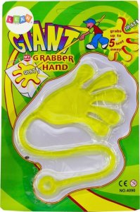 LeanToys Lepka Rączka Łapka Elastyczna Glut Slime Żółta 3