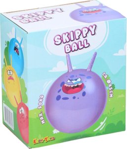 Eddy Toys PIŁKA DO SKAKANIA Z ROGAMI 45CM - FIOLETOWY 2