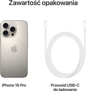Smartfon Apple iPhone 16 Pro 256GB Natural Titanium (MYNL3) 9