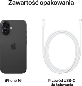 Smartfon Apple iPhone 16 128GB Black (MYE73) 10