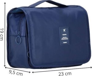 Springos Organizer podróżny na kosmetyki 23x19x9,5 cm kosmetyczka do samolotu granatowa UNIWERSALNY 12