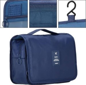 Springos Organizer podróżny na kosmetyki 23x19x9,5 cm kosmetyczka do samolotu granatowa UNIWERSALNY 6