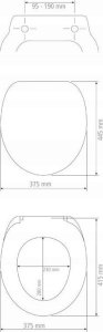 Deska bidetowa Wenko Toilet seat Delos Family white,EasyCl.,D 2