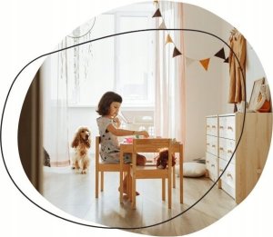 Atmosphera Krzesełko dziecięce drewniane Robin 30cm brązowe 5