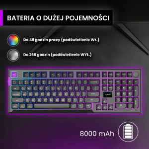 Klawiatura PREYON Silent claw yellow Gateron Yellow Pro (PSCY105B) 5