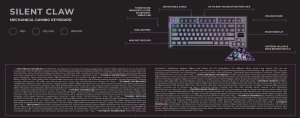 Klawiatura PREYON Silent claw yellow Gateron Yellow Pro (PSCY105B) 16