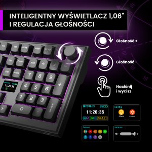 Klawiatura PREYON Silent claw brown Gateron Brown Pro (PSCB105B) 3