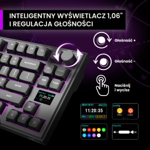 Klawiatura PREYON Silent claw TKL brown Gateron Brown Pro (PSCTB85B) 3
