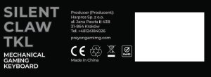 Klawiatura PREYON Silent claw TKL red Gateron Red Pro (PSCTR85B) 15
