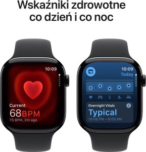 Smartwatch Apple Watch 10 GPS + Cellular 46mm Jet Black Alu M/L Czarny  (MWY43QF/A) 5