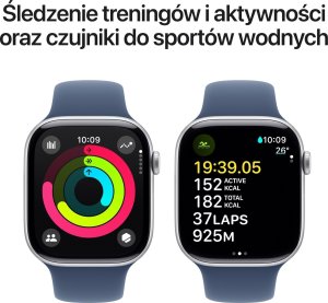 Smartwatch Apple Watch 10 GPS 46mm Silver Alu M/L Niebieski (MWWM3) 4