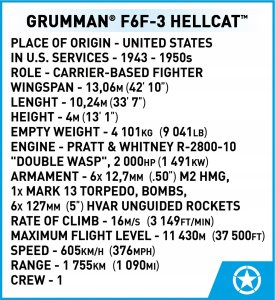 B-Kids Klocki Grumman F6F Hellcat 235 klocków B-kids 13