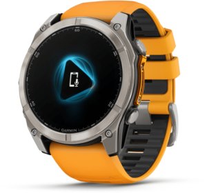 Zegarek sportowy Garmin Fenix 8 AMOLED Żółty (010-02905-11) 4