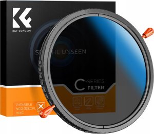 Filtr Kf Filtr Hybrydowy K&F Concept 2w1 CPL + PEŁNY SZARY ND2-ND32 na 67 mm 67mm / KF01.2600 3
