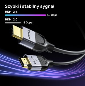 Kabel Unitek HDMI - HDMI 1 m czarny (C11086GY01-1M) 4