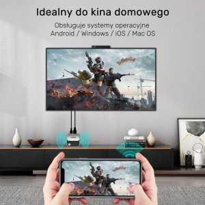 System przekazu sygnału AV Unitek Bezprzewodowy transmiter HDMI 4K 60Hz zasięg do 8m 3