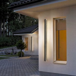 Kinkiet LVT LVT Lara 1278 kinkiet zewnętrzny lampa ścienna 1x19W LED 4000K czarny 2